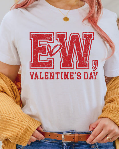 EW Valentine Day DTF Transfer ready to Press  Anti  Valentine Funny Heat Transfer for Shirts Couple UV Sticker Love Iron Transfer