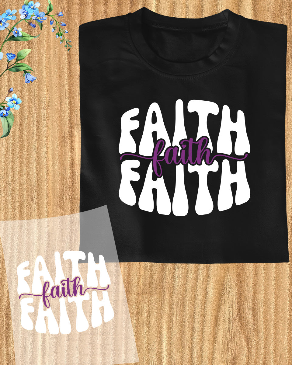 Faith Alzheimer's Awarenes DTF Transfer Film