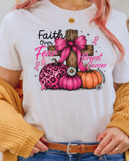 Faith over Fear Breast Cancer Awareness DTF Transfer