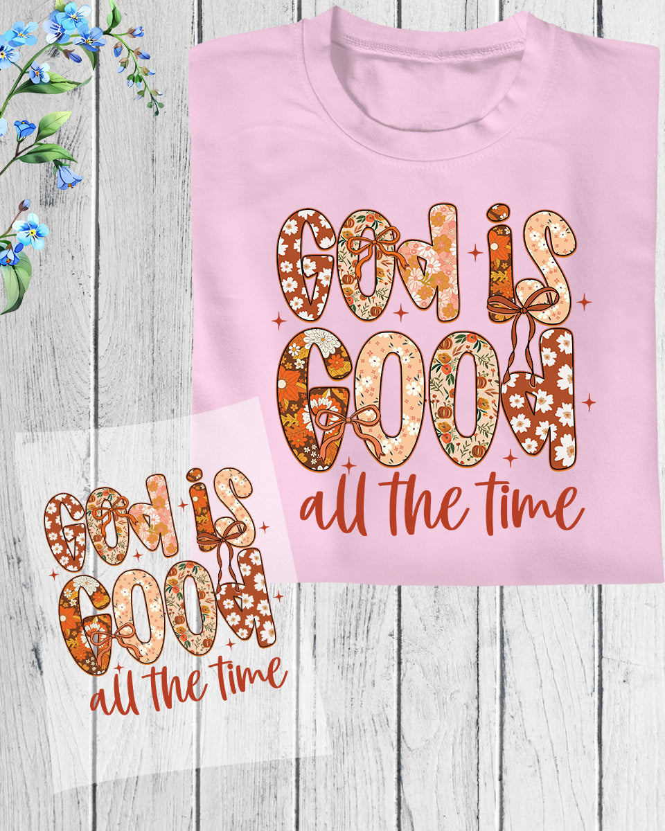 Fall Christian God is Good DTF Transfer