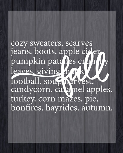 Fall DTF Transfer Ready to Press Cozy Season