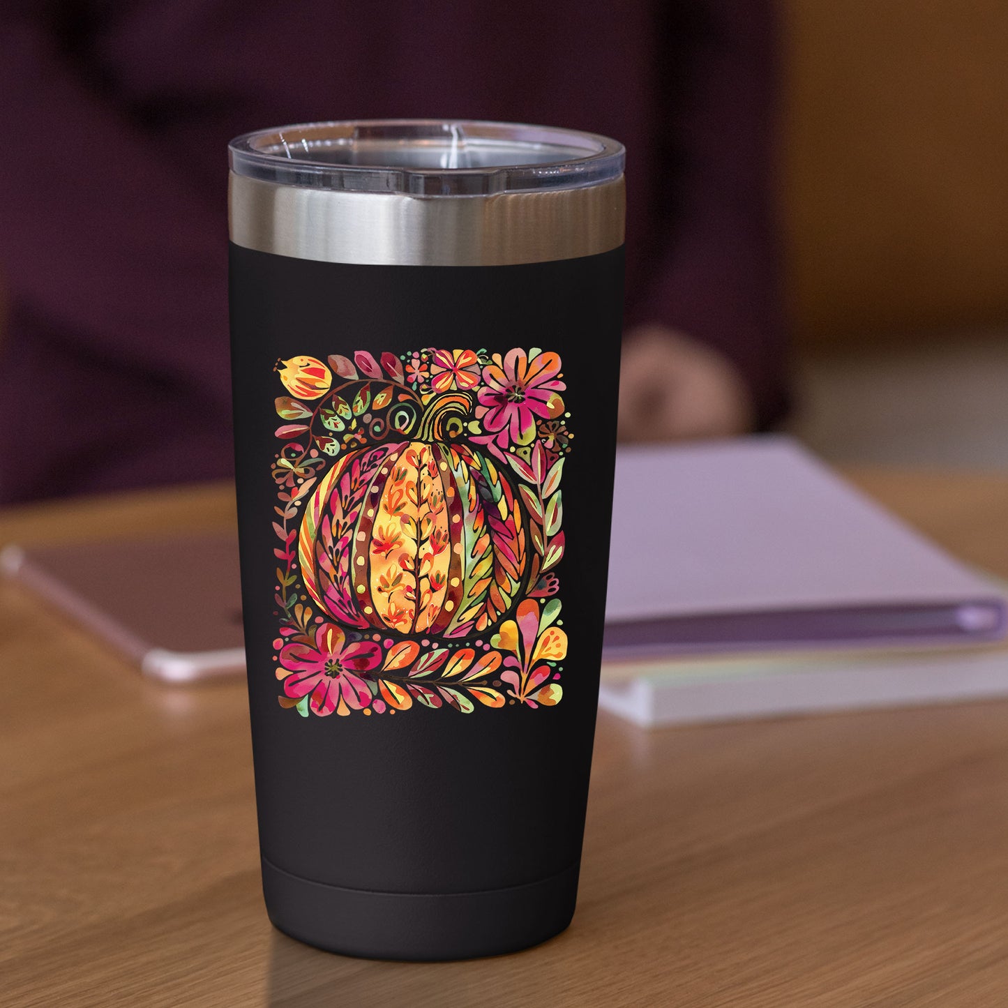 Fall Floral Pumpkin Boho Fall DTF Transfer