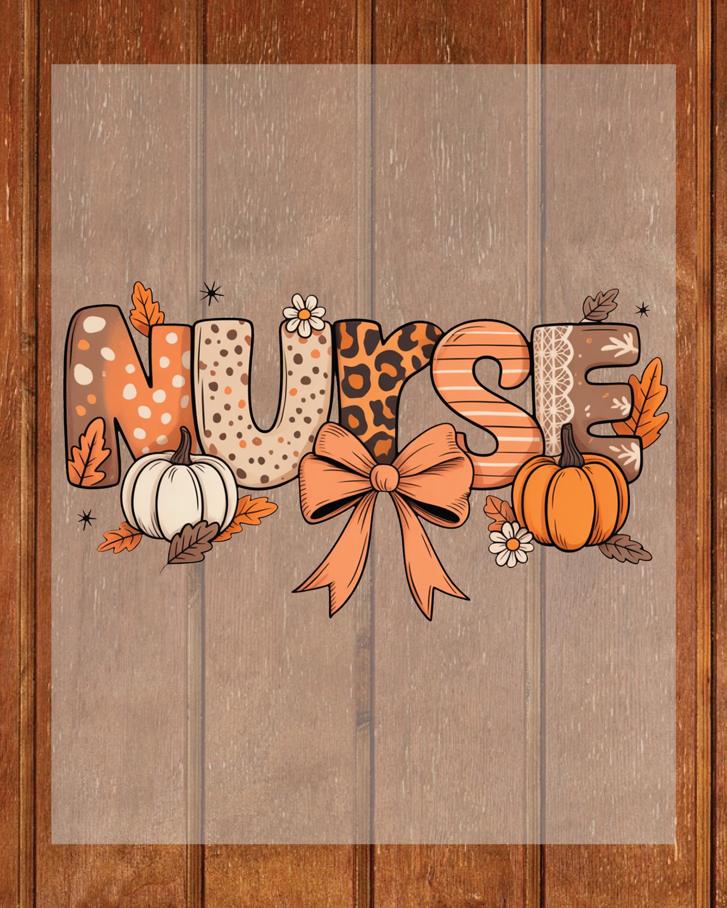 Fall Nurse Coquette DTF Transfer