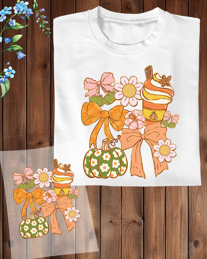 Fall Pumpkin Coquette Boho Fall DTF Transfer