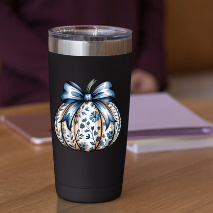 Fall Pumpkin Floral Pumpkin DTF Transfer