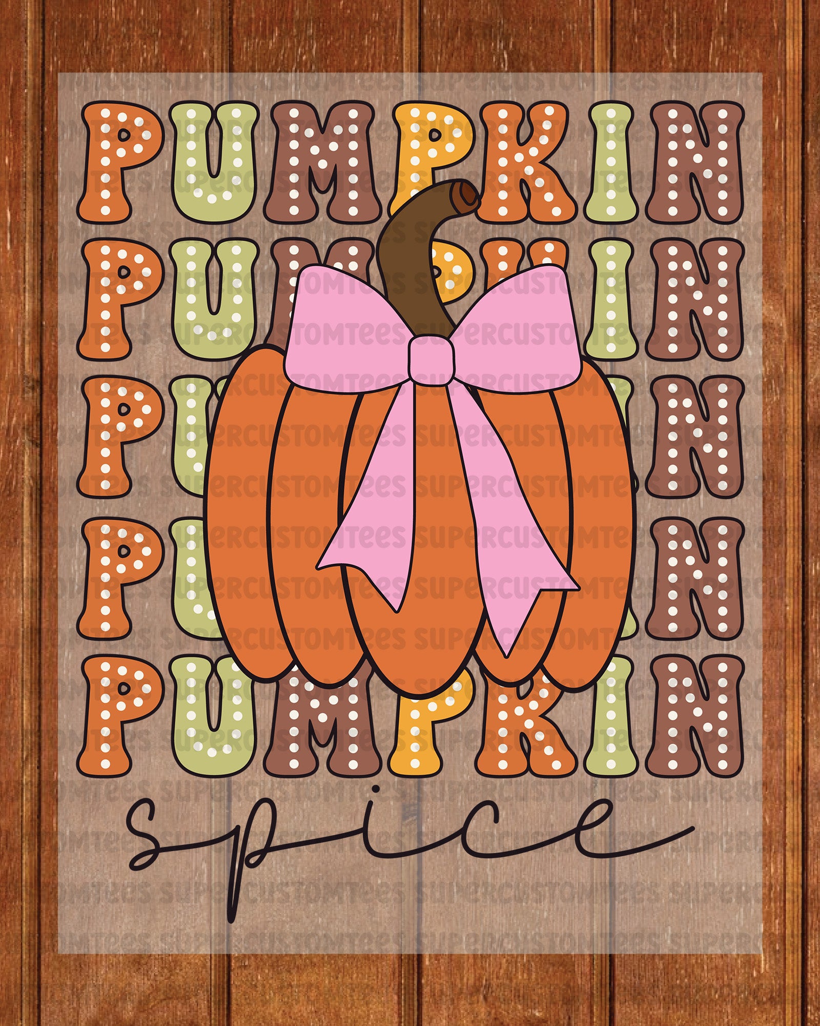 Fall Pumpkin Retro Autumn Season DTF Transfer
