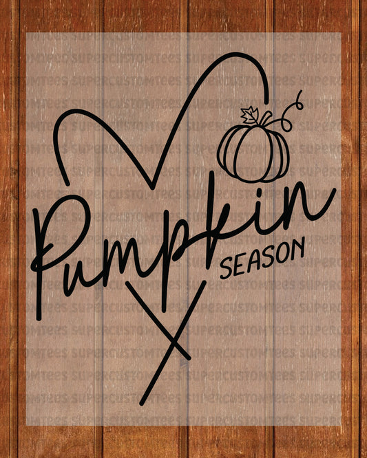 Fall Pumpkin Season Heat Transfer ready to Press