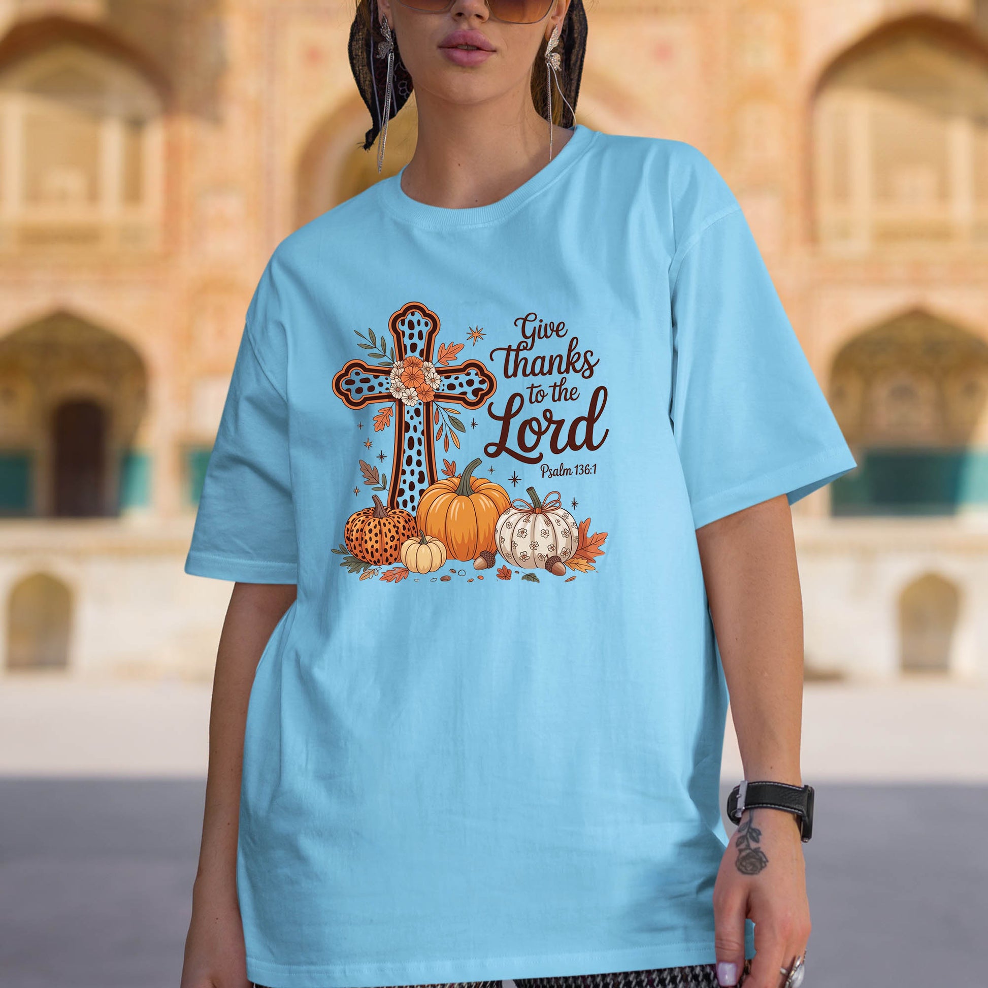 Fall Shirt Give Thanks to the Lord Tees