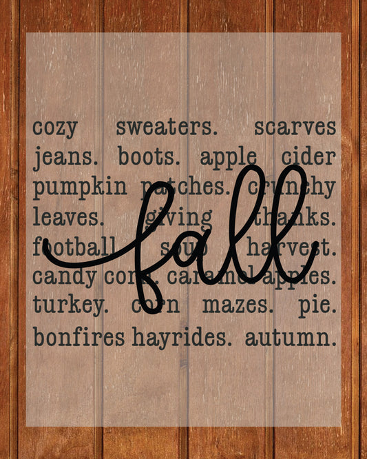 Fall Sweaters DTF Transfer