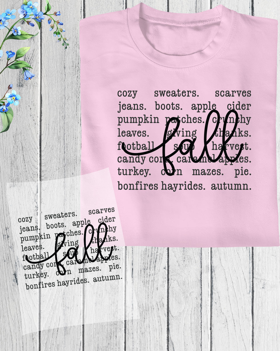 Fall Sweaters DTF Transfer