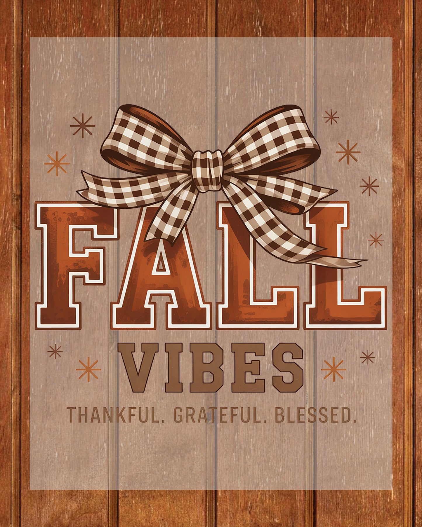 Fall Vibes Thanksgiving DTF Transfer