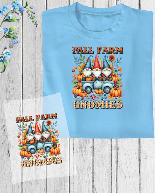 Fall Farm Gnomes DTF Transfer Film