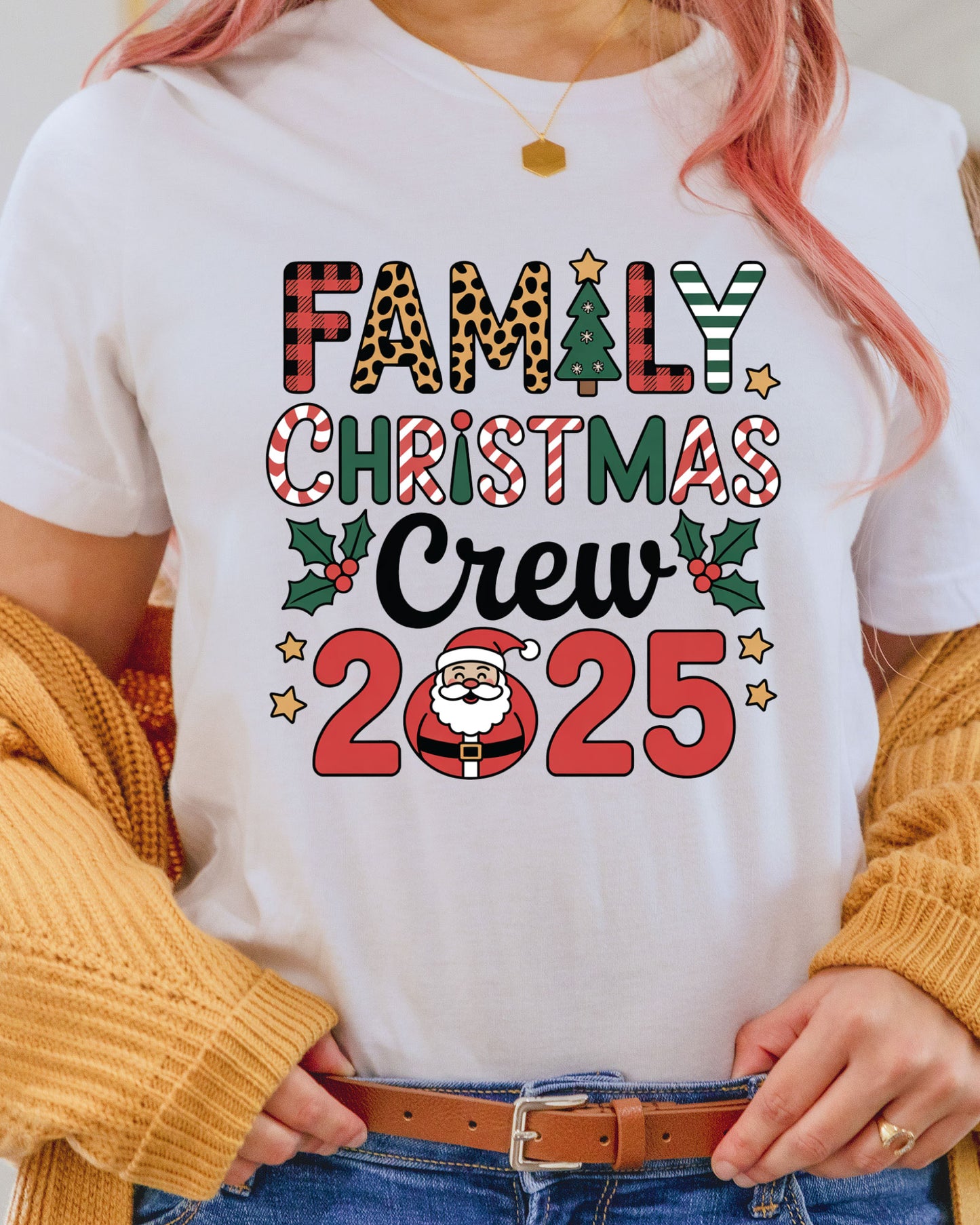 Family Christmas Crew DTF Transfers 2025 Ready to Press