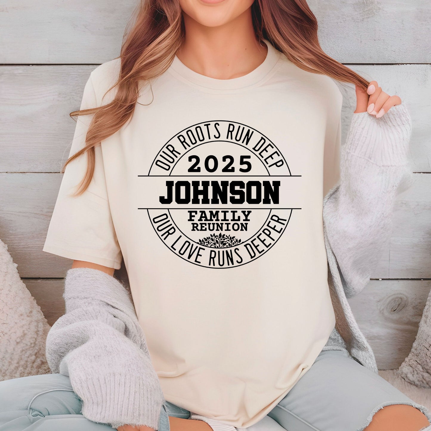 Our Roots Run Deep Our Love Runs Deeper Personalized Family Reunion Shirt