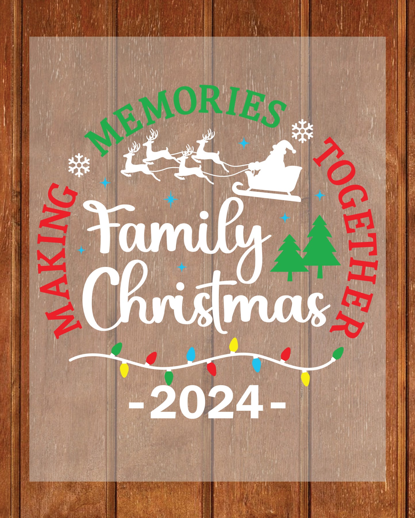 Making Memories Together Family Christmas DTF Transfer Sheets