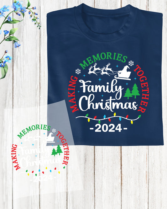 Making Memories Together Family Christmas DTF Transfer Sheets