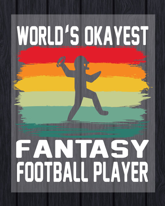 Fantasy Football Player DTF Transfer Ready to Press