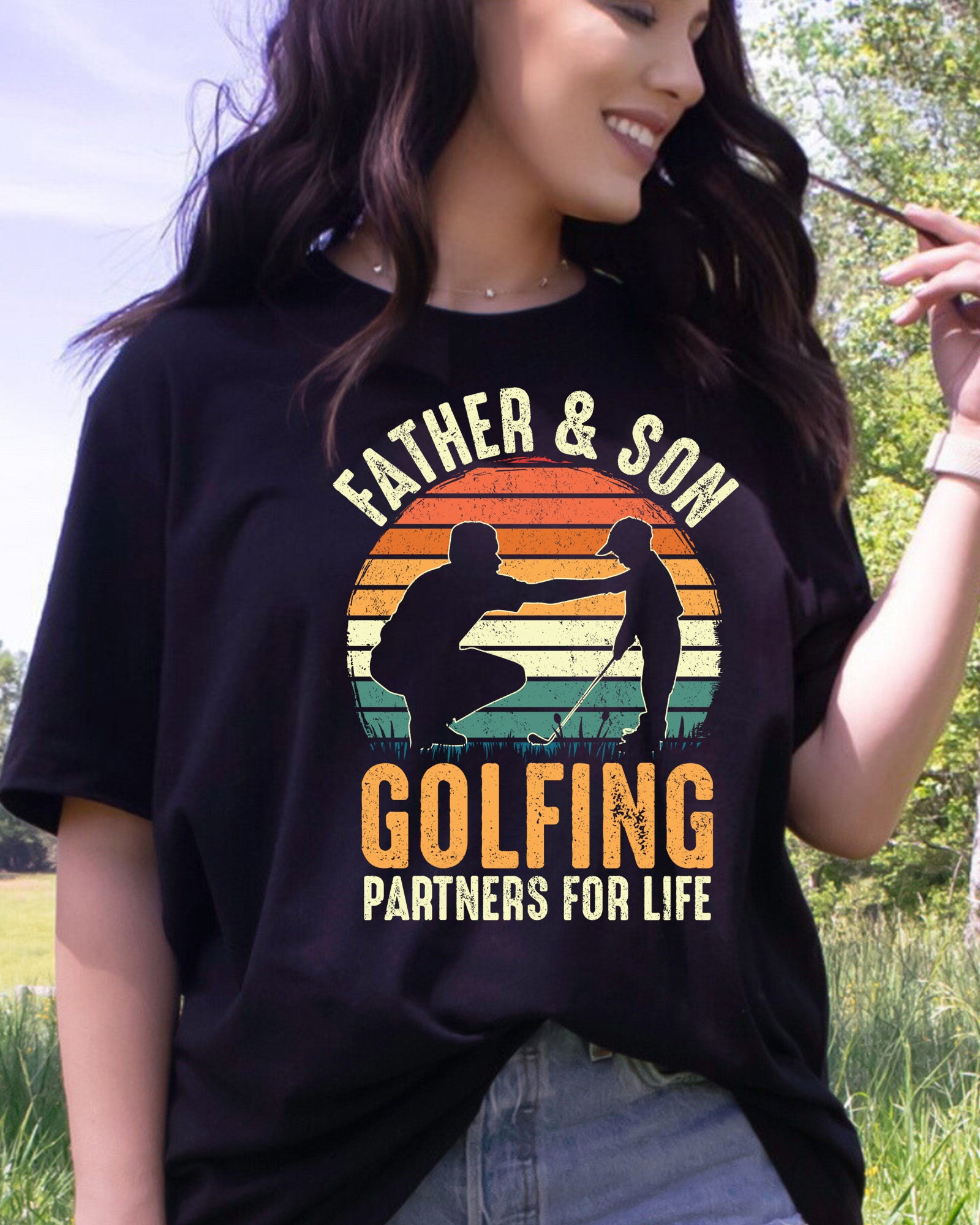 Father Son Partners Life Golf DTF Transfer