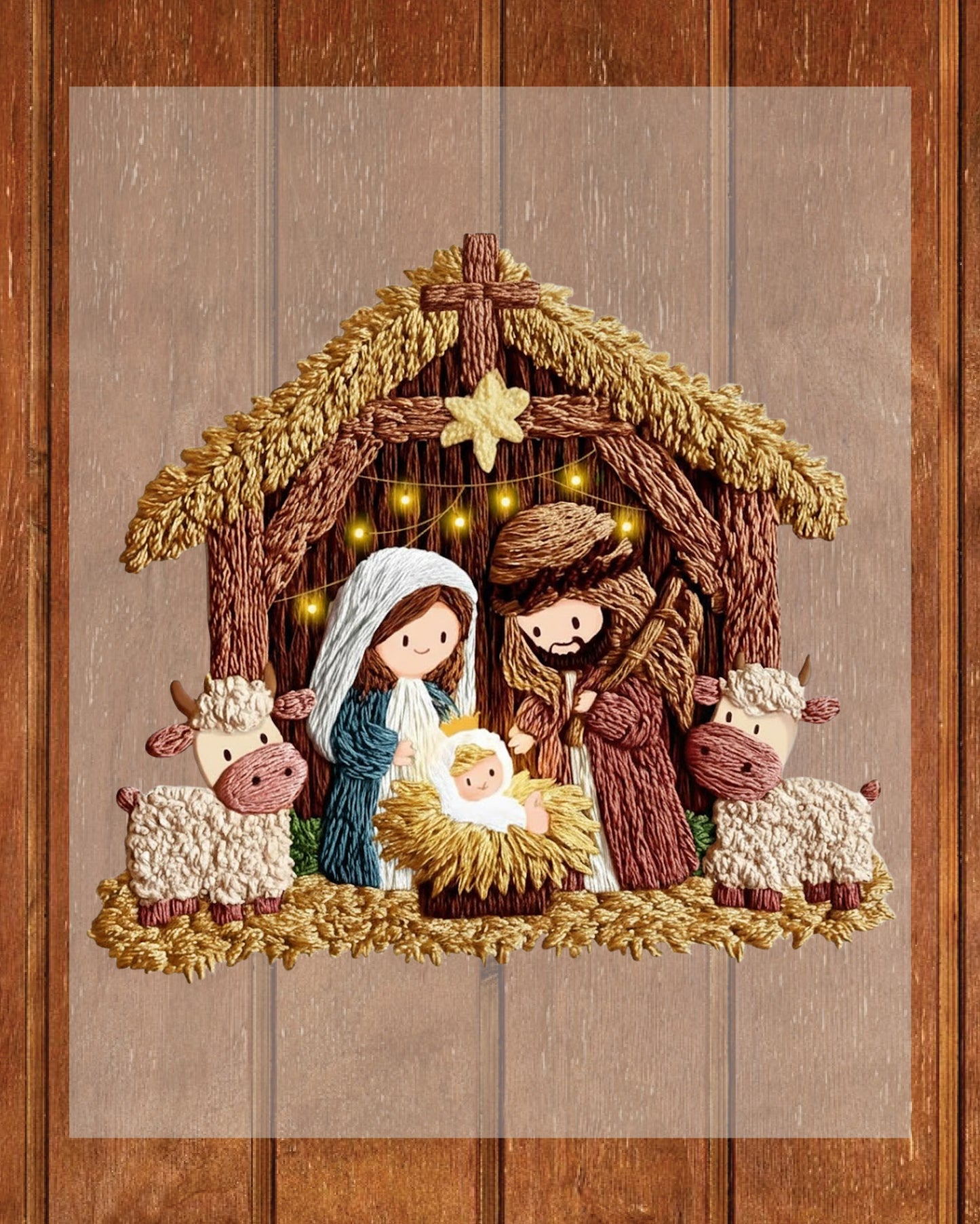 Faux Yarn Christmas DTF Transfer Ready to Press, True Story Christmas Heat Transfer For Shirt, X-mas UV Sticker Prints