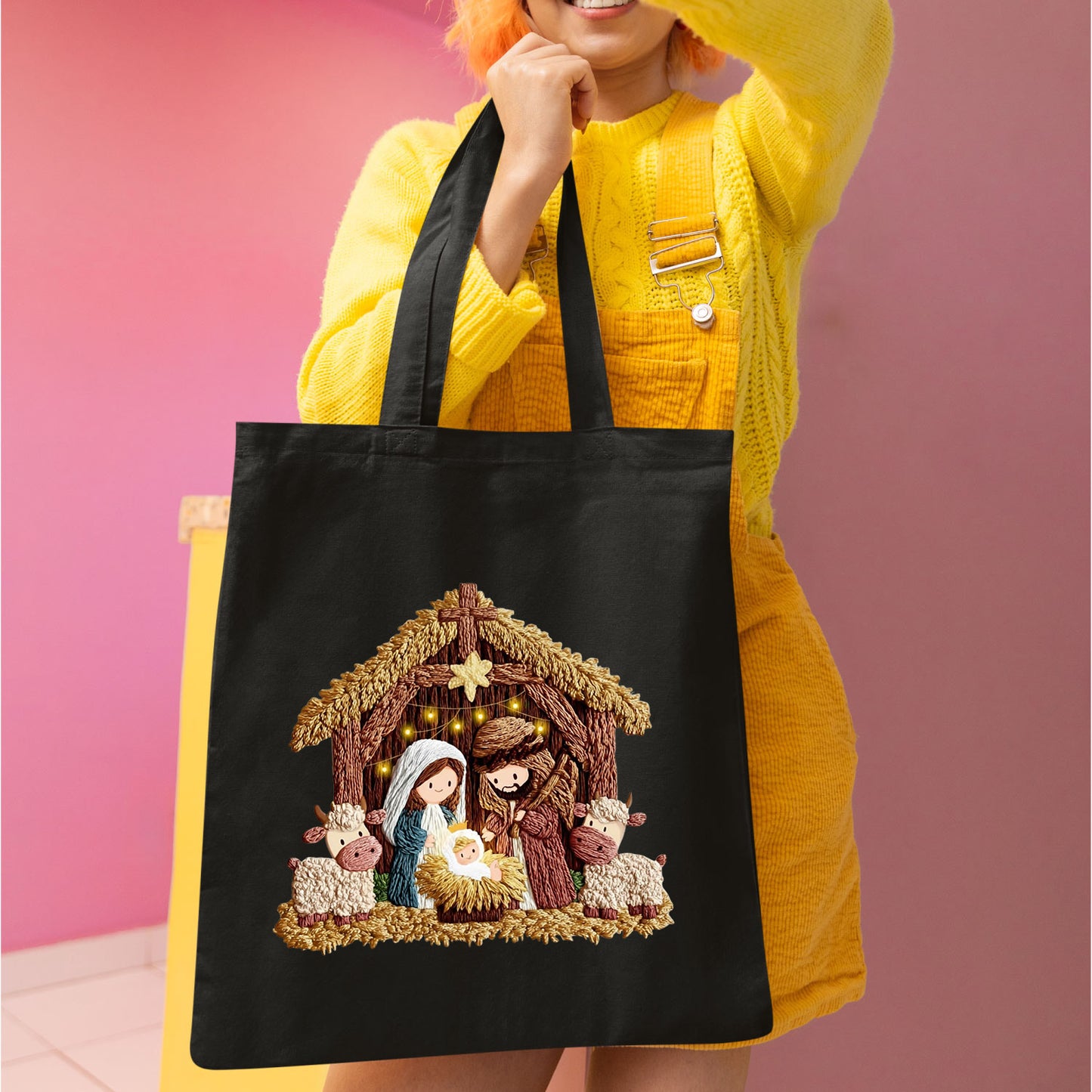 Faux Yarn Christmas DTF Transfer Ready to Press, True Story Christmas Heat Transfer For Shirt, X-mas UV Sticker Prints