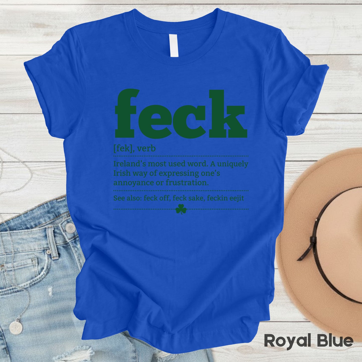Feck Definition St Patrick’s Day Shirts Shamrock Sweatshirt Saint Patrick Party Tees Irish Green Sweater For Men Women Kids