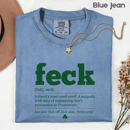 Feck Definition St Patrick’s Day Shirts Shamrock Sweatshirt Saint Patrick Party Tees Irish Green Sweater For Men Women Kids