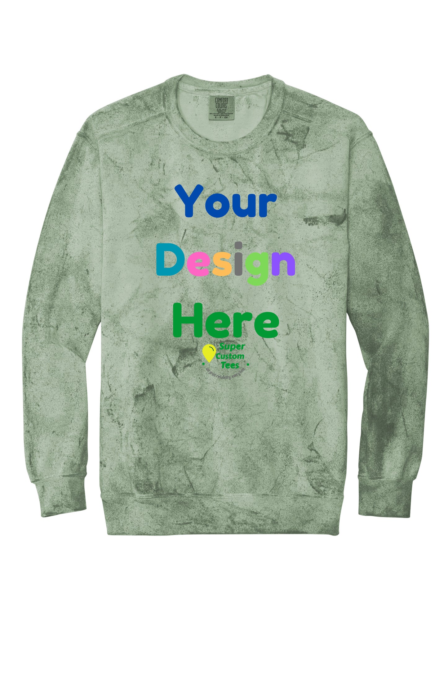 Comfort Colors CC1545 - Unisex Color Blast Crewneck Sweatshirt