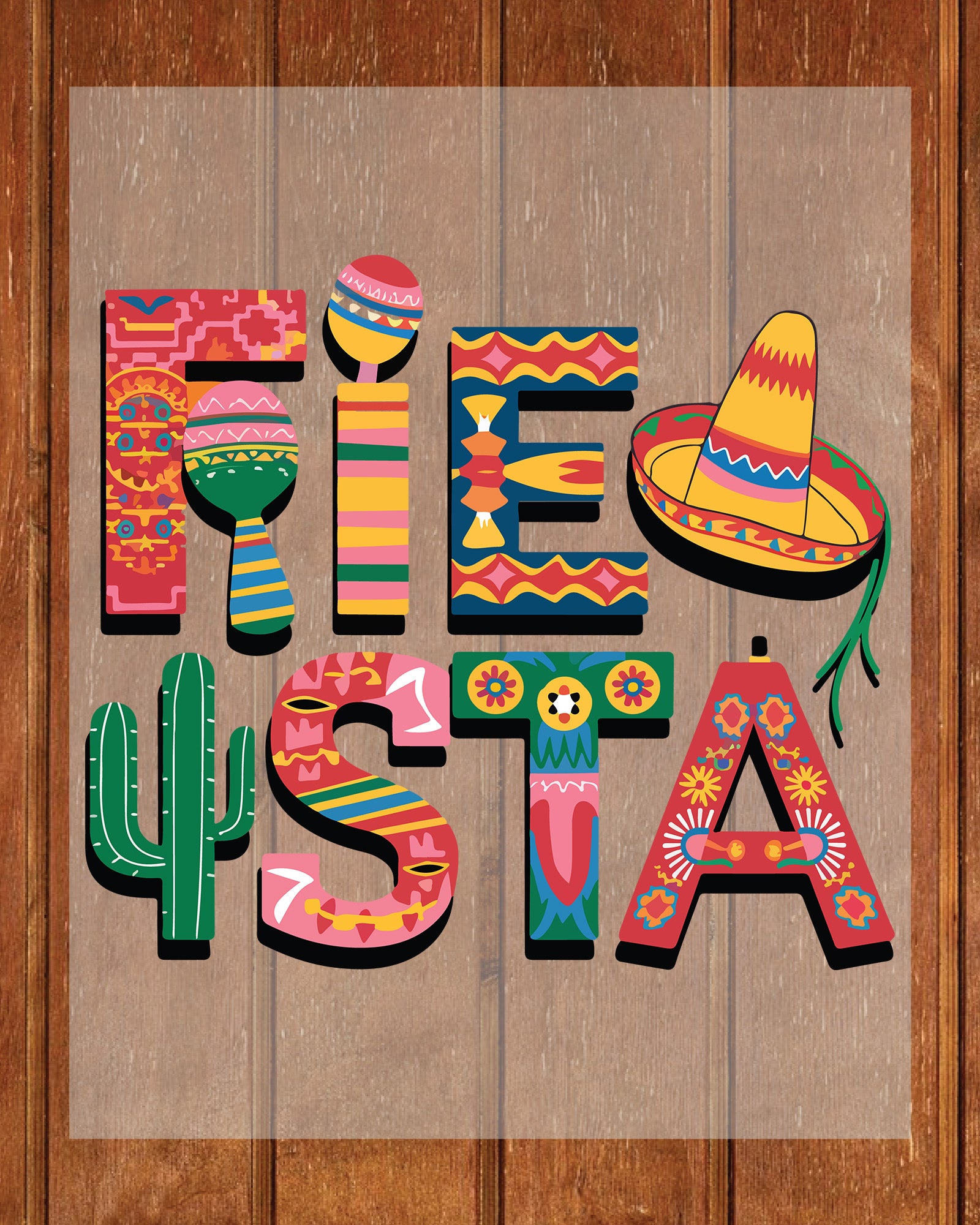 Fiesta Shirt Heat Transfer