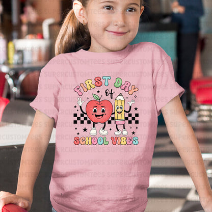 First Day School Vibes DTF Transfer Ready to Press