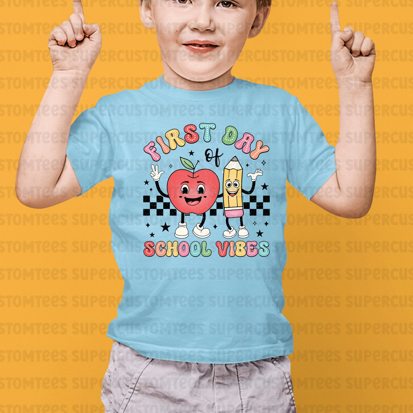 First Day School Vibes DTF Transfer Ready to Press