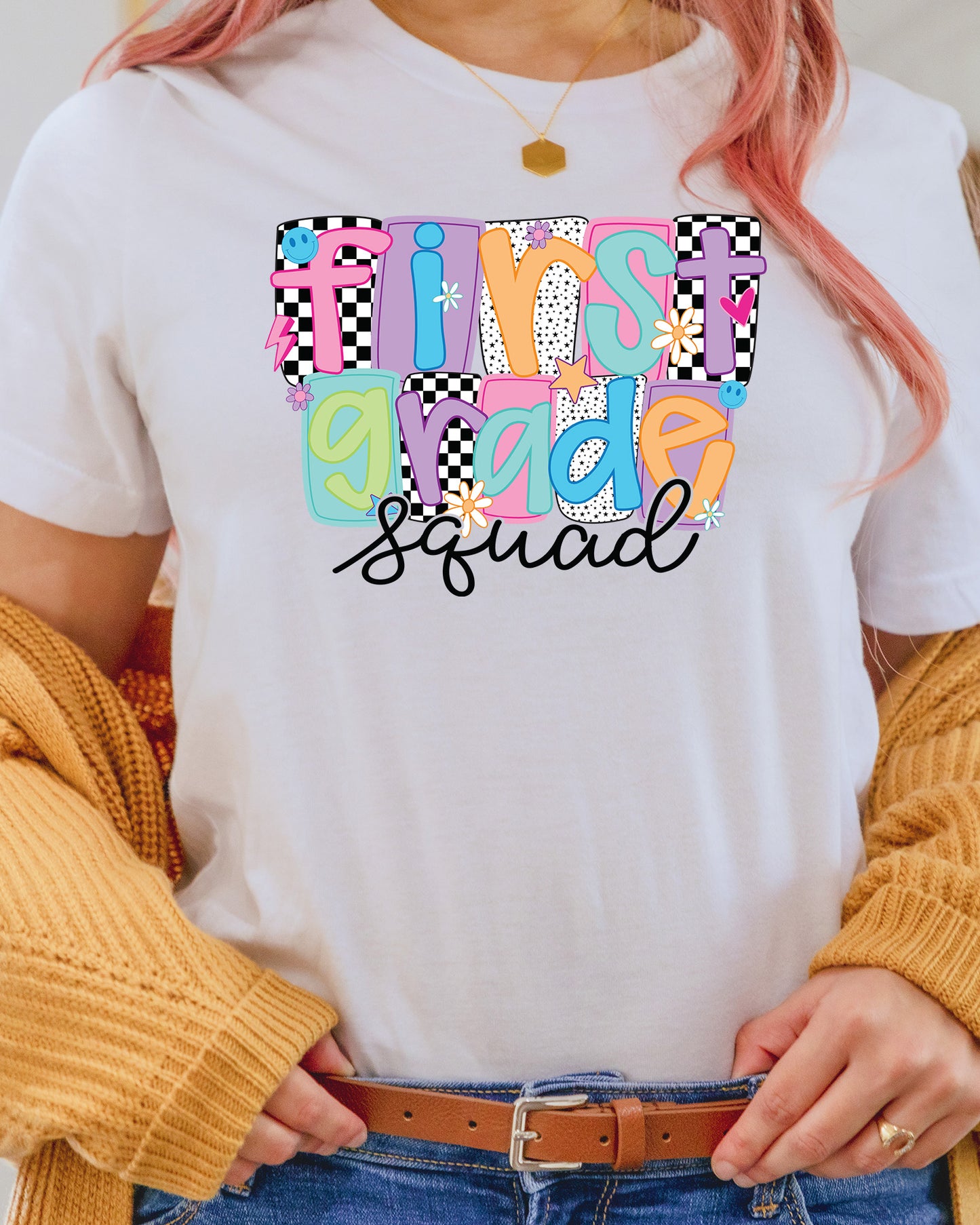 First Grade Squad Teacher DTF Transfer