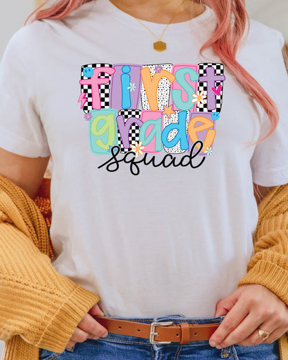 First Grade Squad Teacher DTF Transfer