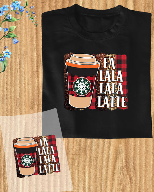 Fa La Lala Latte Coffee DTF Transfer Film