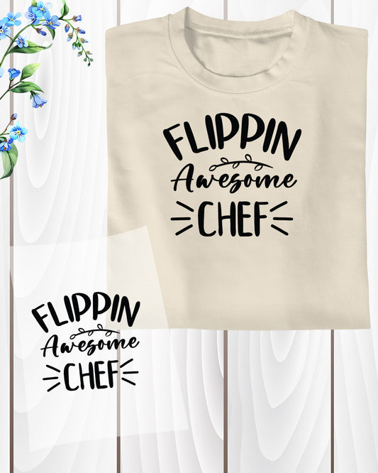 Flippin Awesome Chef DTF Transfer Film