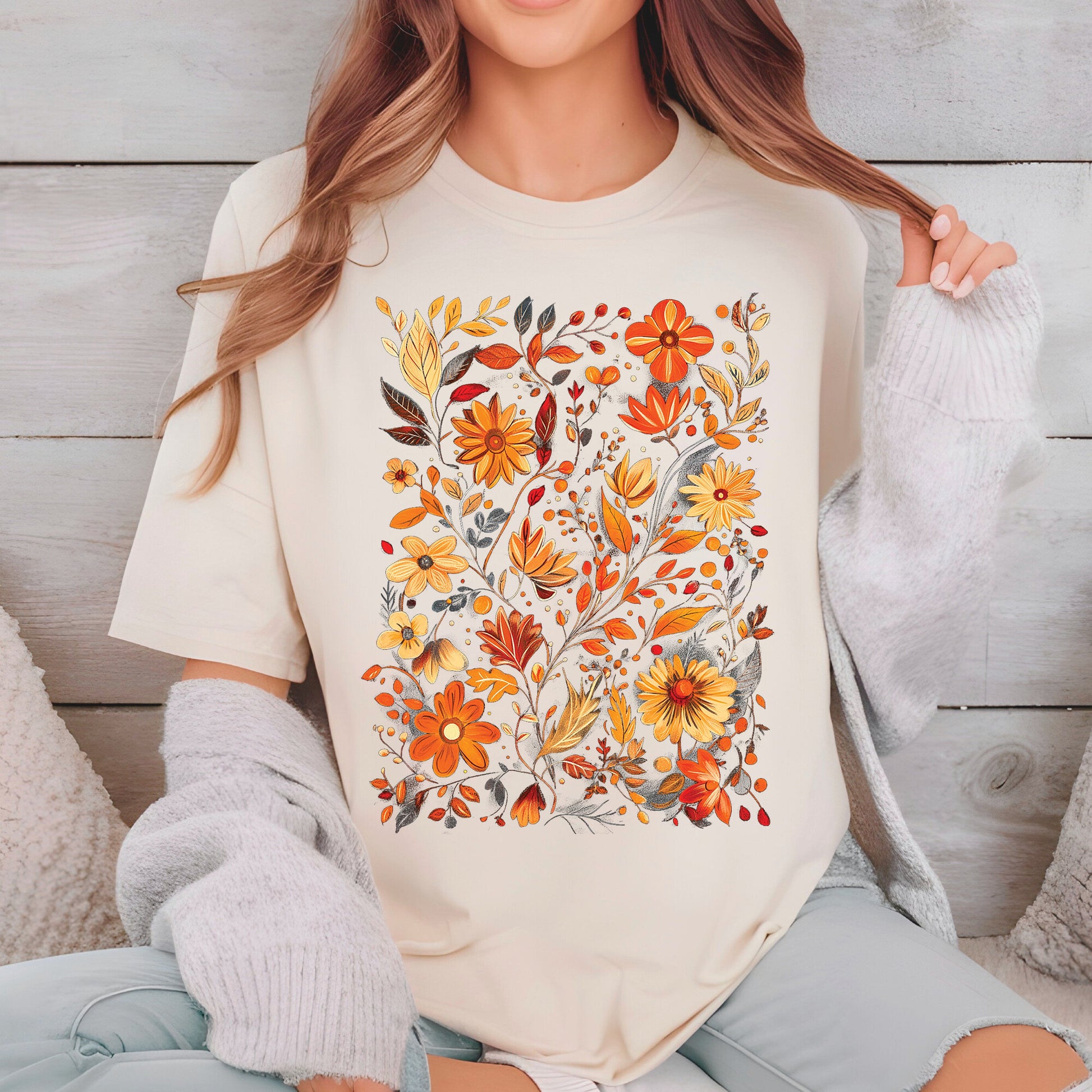 Floral Fall Flowers Shirts