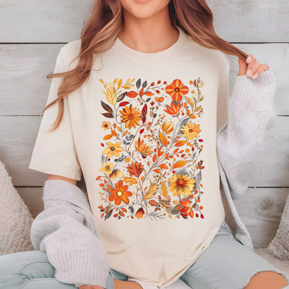Floral Fall Flowers Shirts