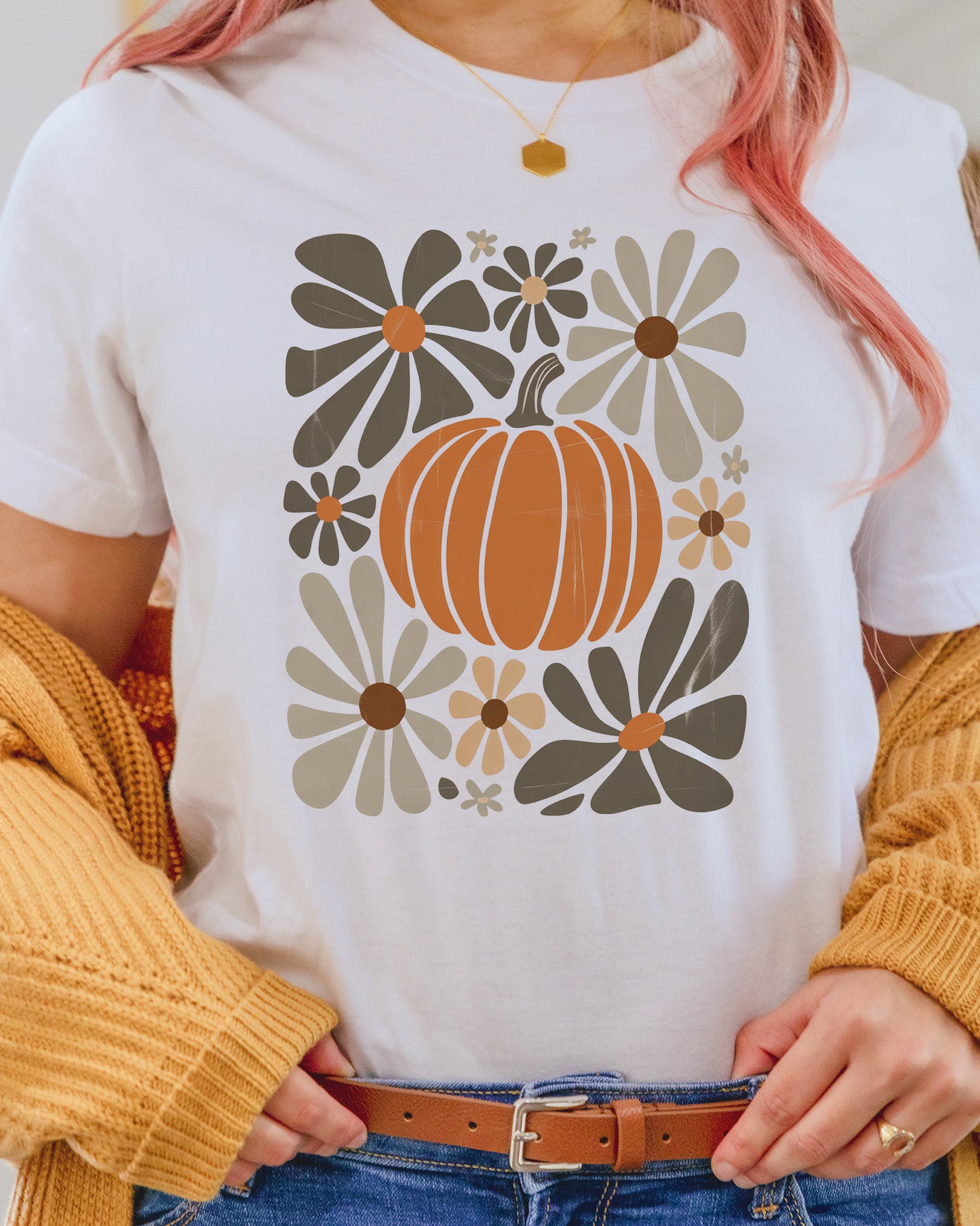 Floral Fall Pumpkin Season DTF Transfer