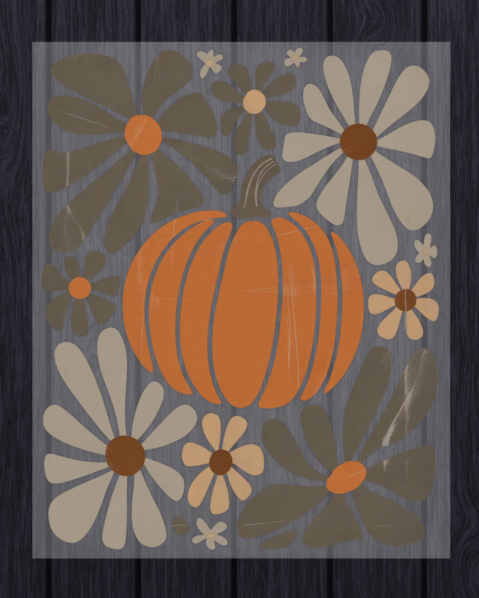 Floral Fall Pumpkin Season DTF Transfer