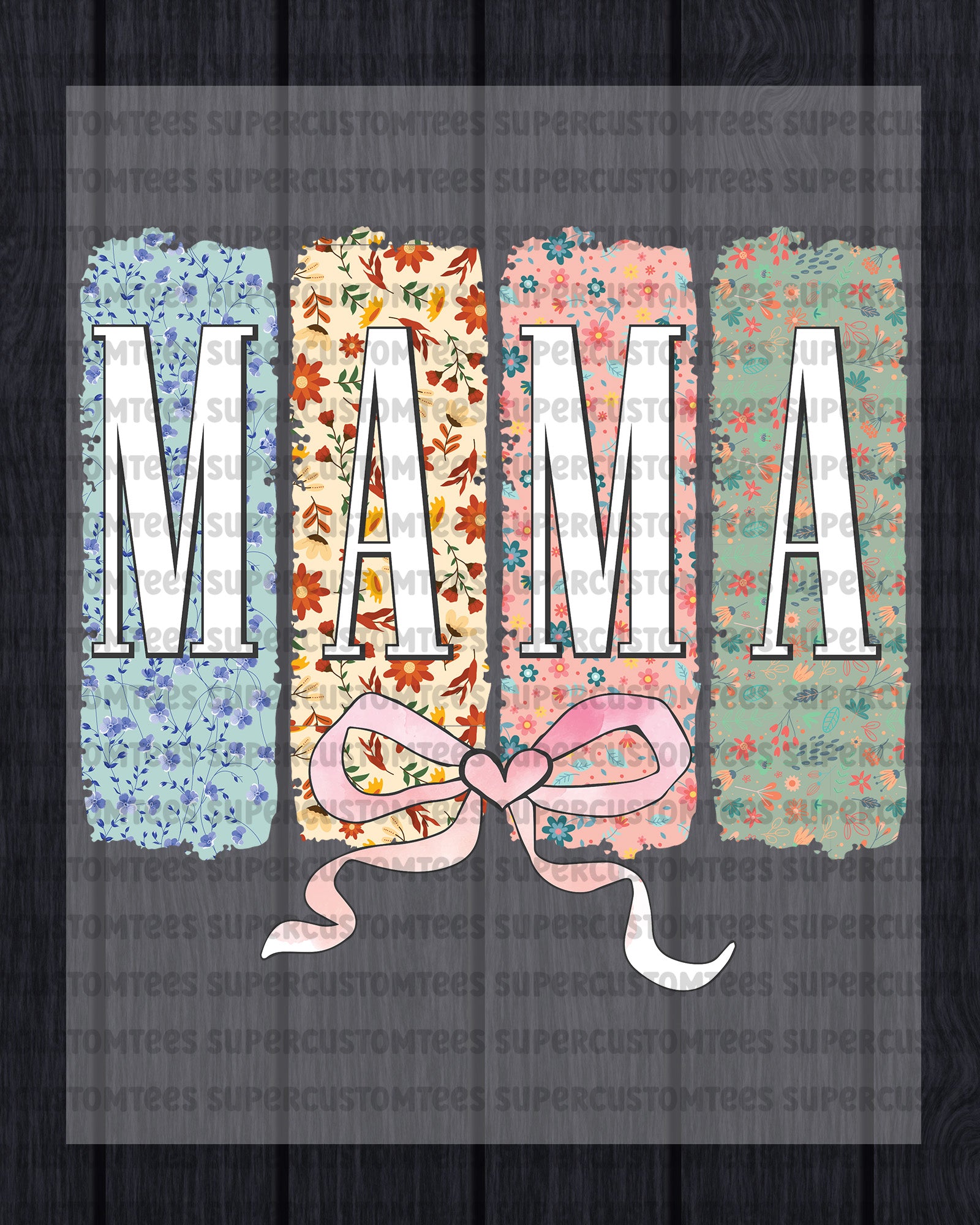 Floral Mama Coquette Bow Mother’s Day DTF Transfer