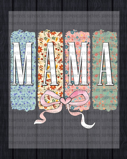 Floral Mama Coquette Bow Mother’s Day DTF Transfer