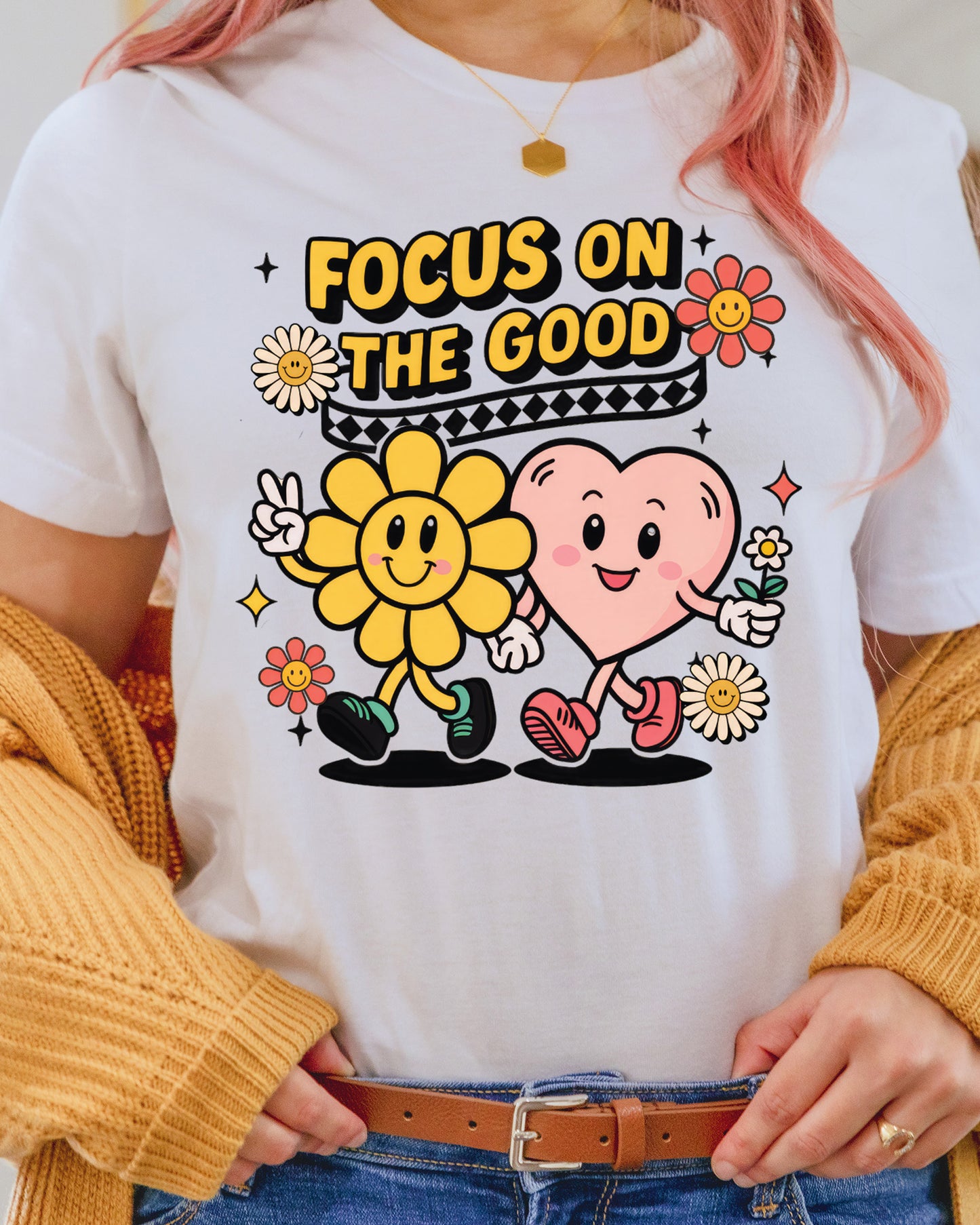 Floral Mental Health DTF Transfer