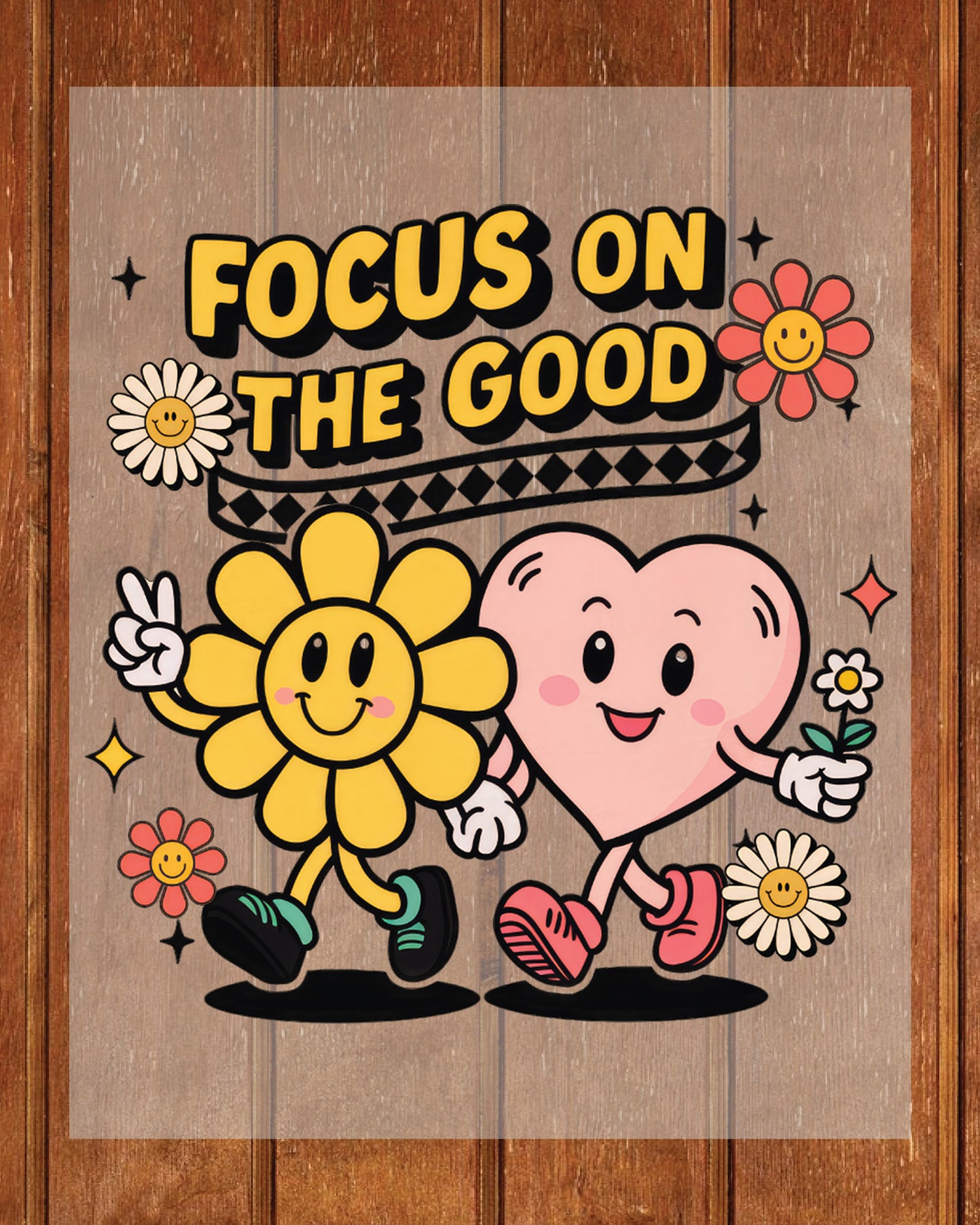 Floral Mental Health DTF Transfer