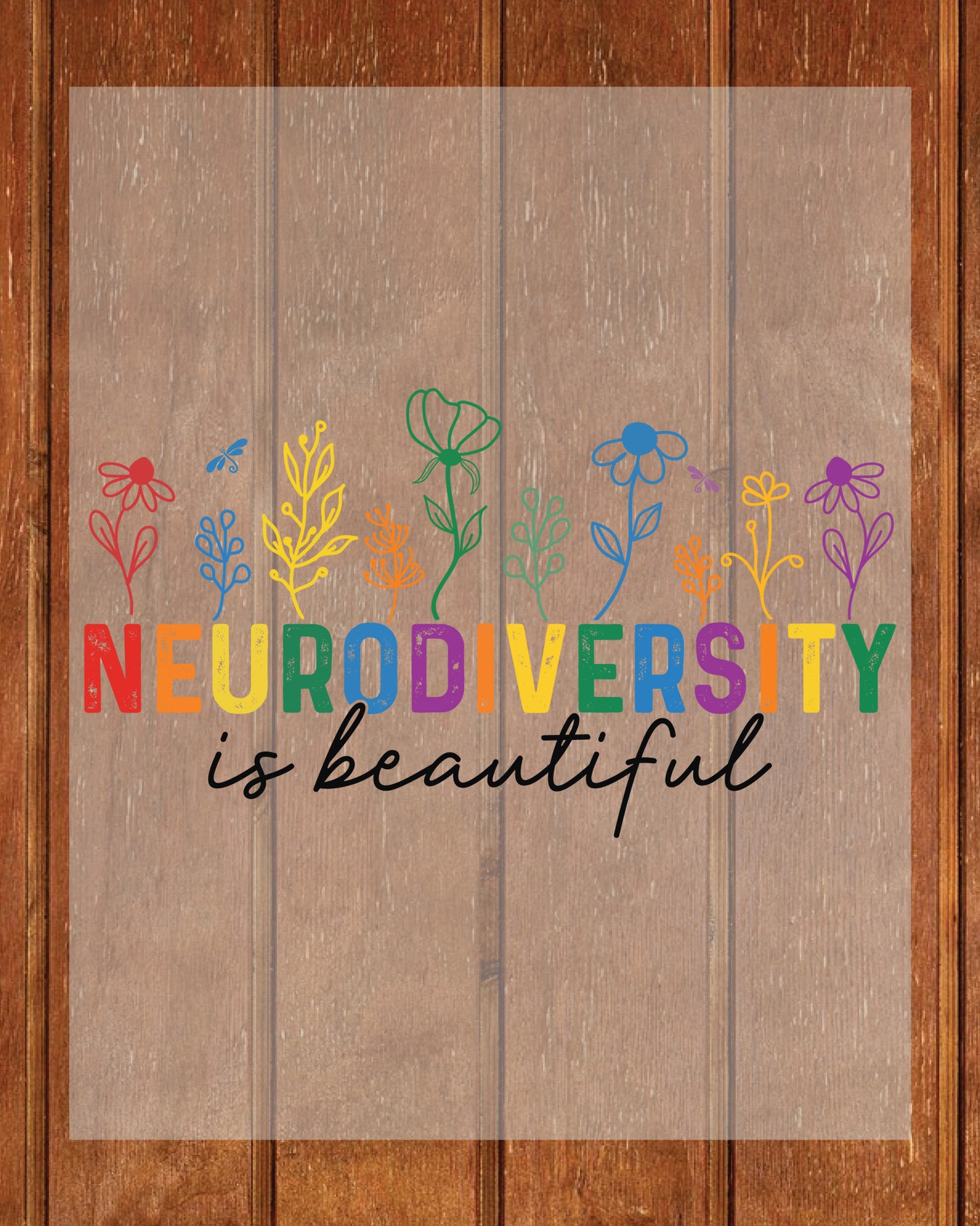 Floral Neurodiversity DTF Transfer