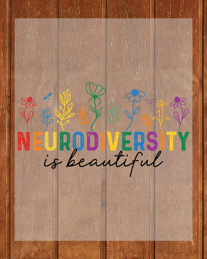 Floral Neurodiversity DTF Transfer