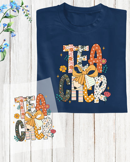 Floral Teacher Wildflower DTF Transfer
