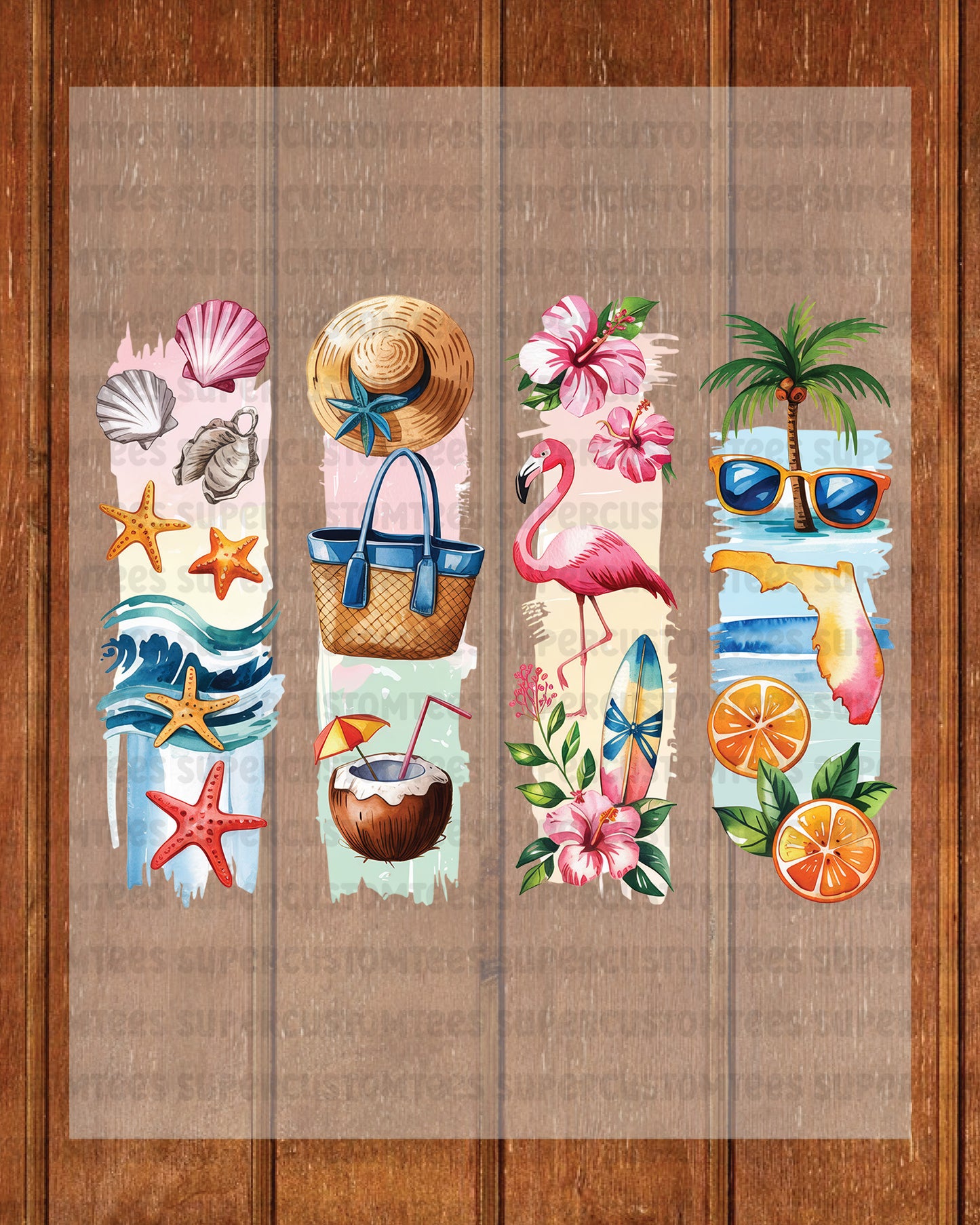 Florida DTF Heat Transfer Ready to Press