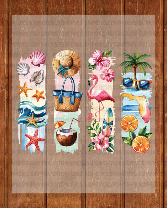 Florida DTF Heat Transfer Ready to Press