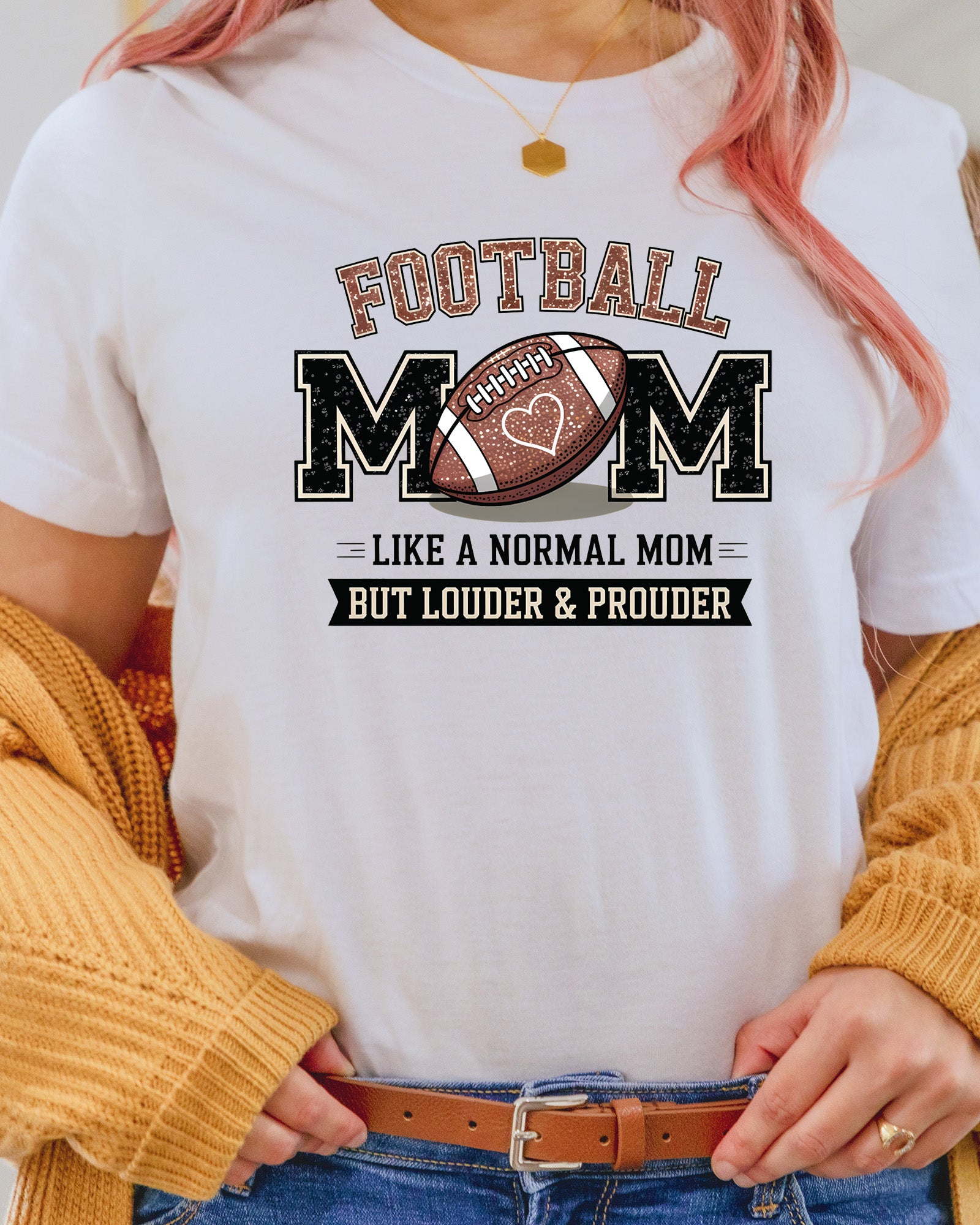 Football Mom Loud Proud DTF Transfer