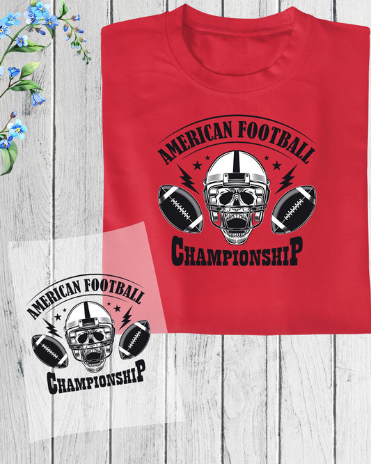 American Football Championship DTF Transfer Film