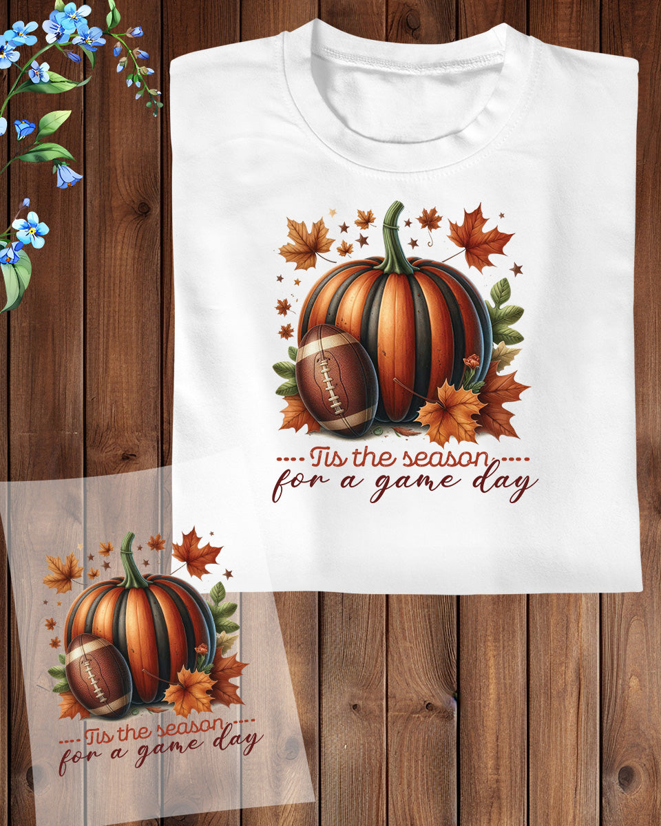 Game Day Pumpkin Season DTF Transfer Film